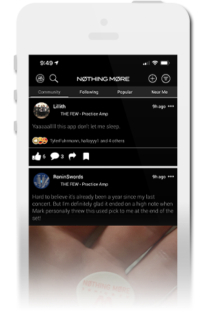 Nothing More Official Mobile App for iPhone & Android